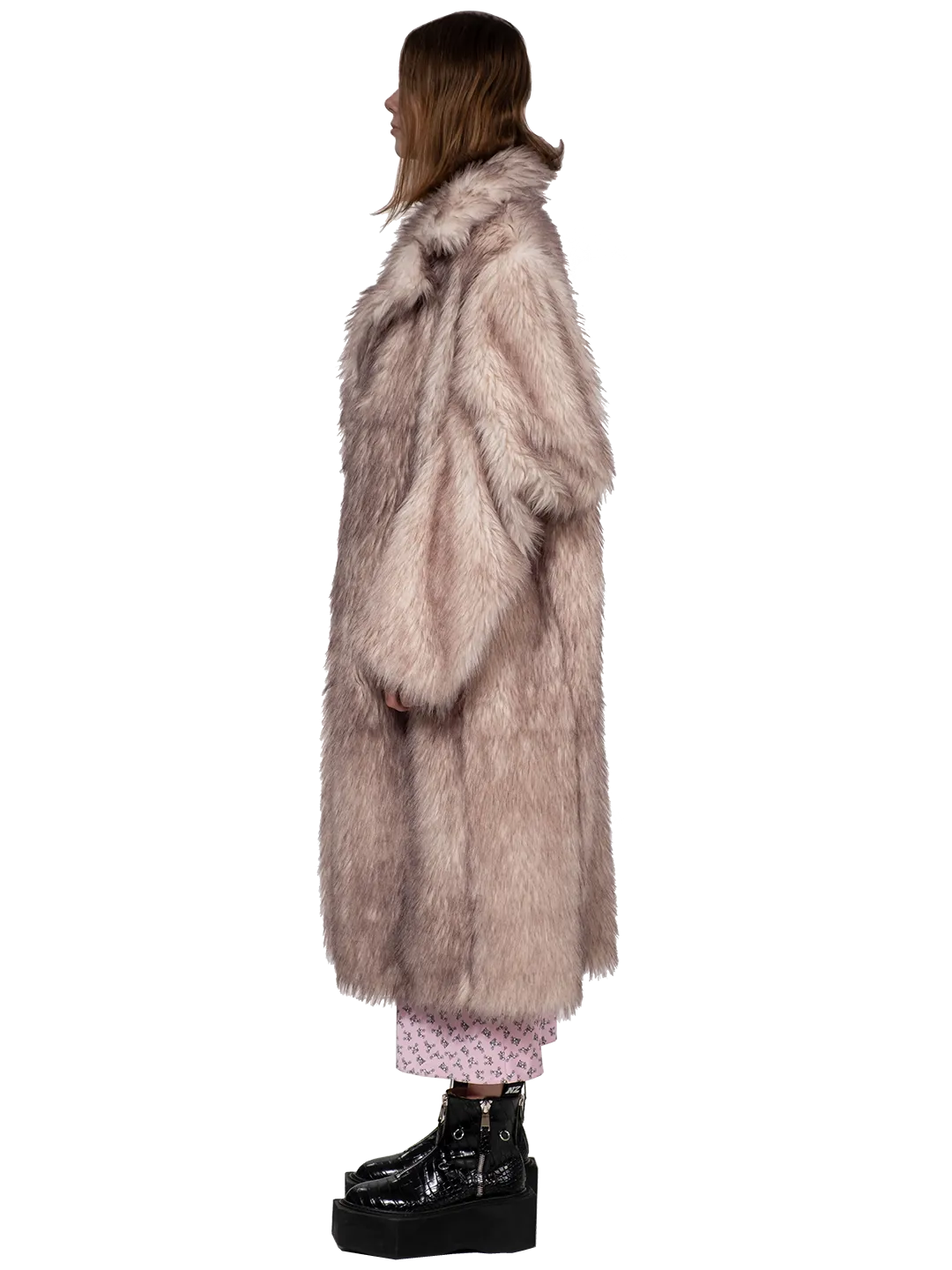 Box Faux Fur Coat