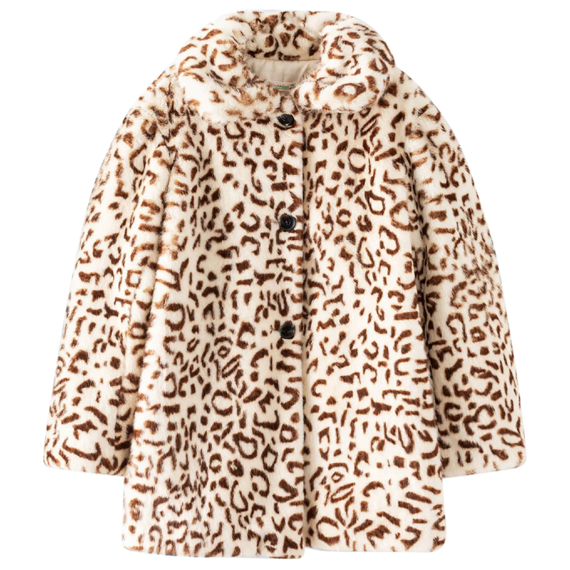 Faux Fur Leopard Occasion Coat  - 70% OFF FINAL SALE