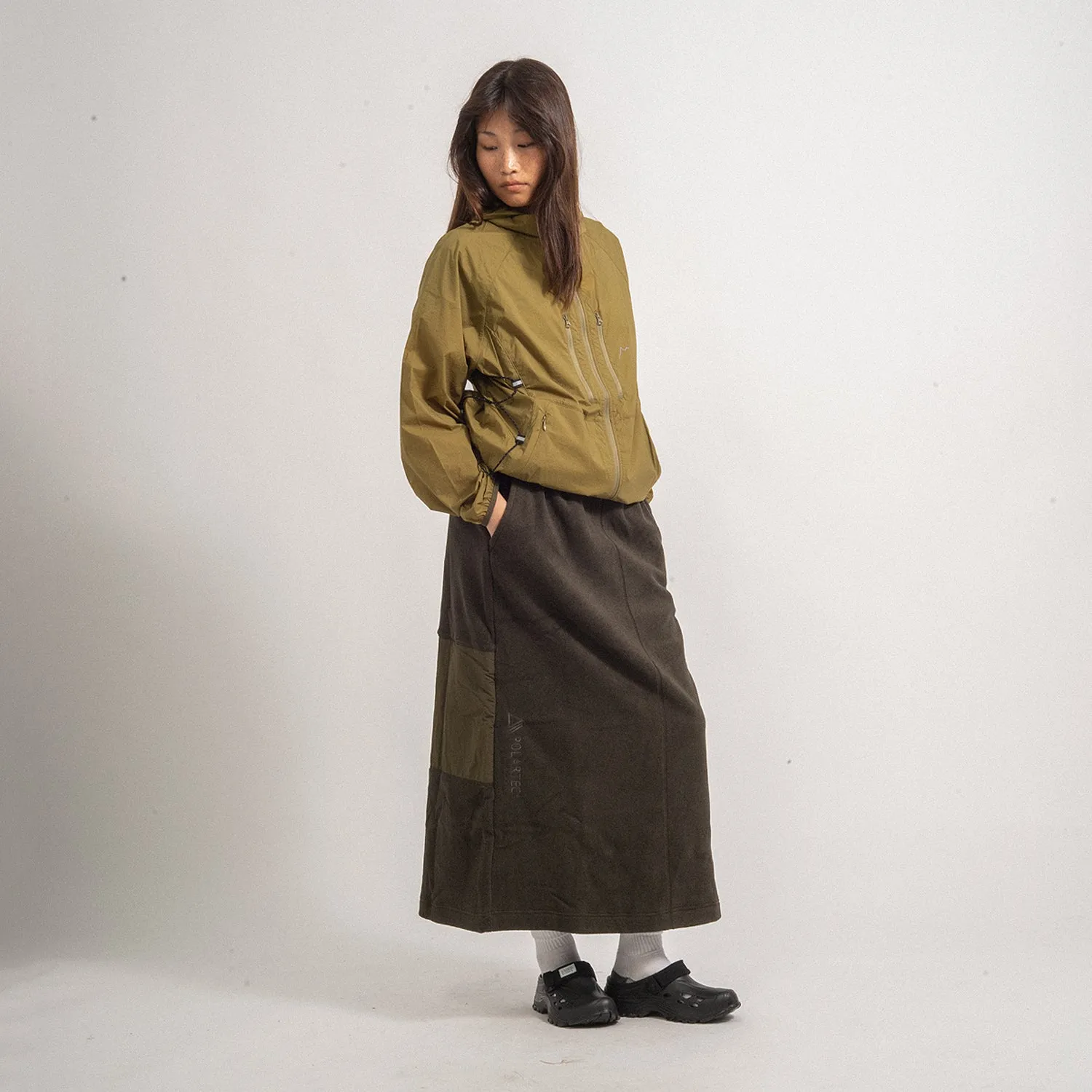 [GRAMICCI] POLARTEC® MAXI COMBINATION SKIRT _ OLIVE