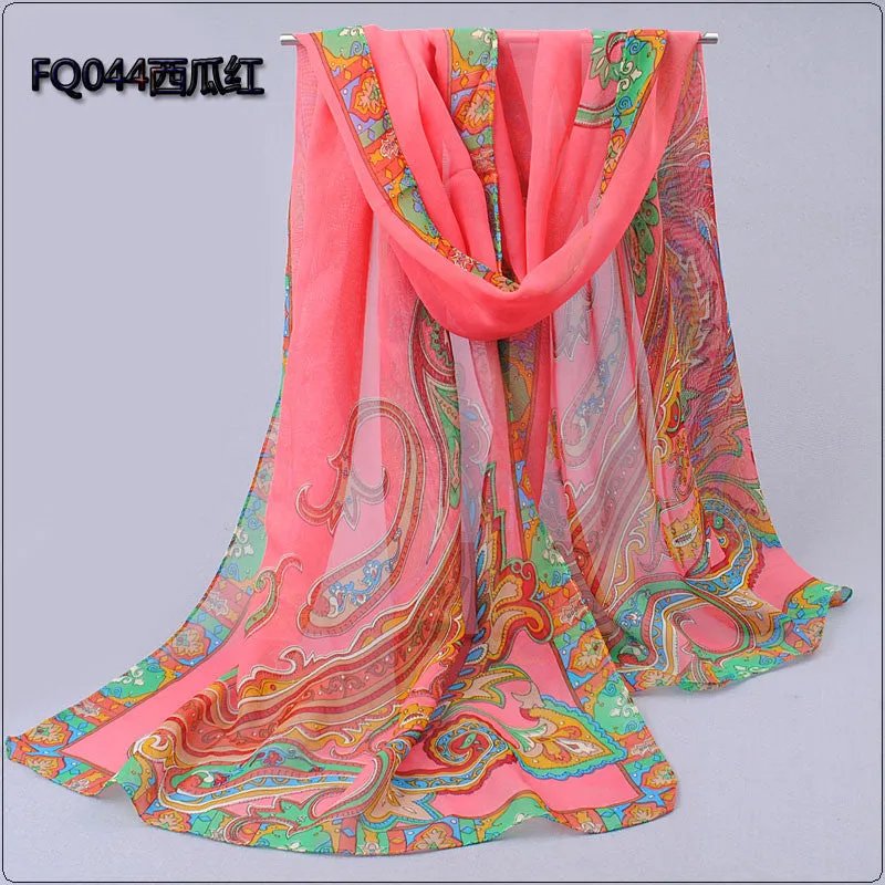 new fashion style butterfly Scarves women's scarf long shawl spring silk pashmina chiffon infinity scarf