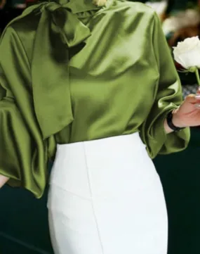 TastyHottie - DONNA SATIN BLOUSE
