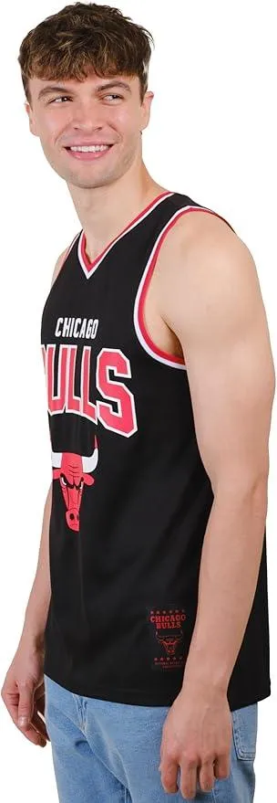 Ultra Game NBA Official Men’s Super Soft Sleeveless Tank Top Muscle T-Shirt - Unisex, Chicago Bulls, Black|Chicago Bulls