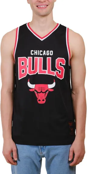 Ultra Game NBA Official Men’s Super Soft Sleeveless Tank Top Muscle T-Shirt - Unisex, Chicago Bulls, Black|Chicago Bulls